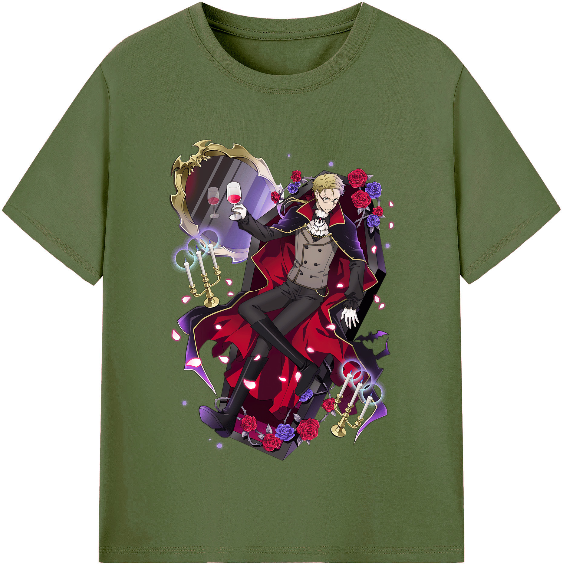 （画像用） 文豪ストレイドッグス Bungo Stray Dogs 綿100％半袖Tシャツ（フロントプリント）